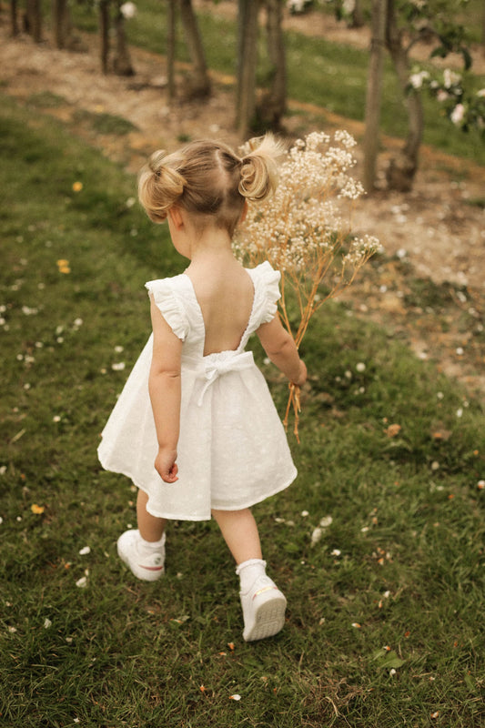 Macaron : la blouse ou robe à dos nu (pochette) - Môme - Petits Patrons