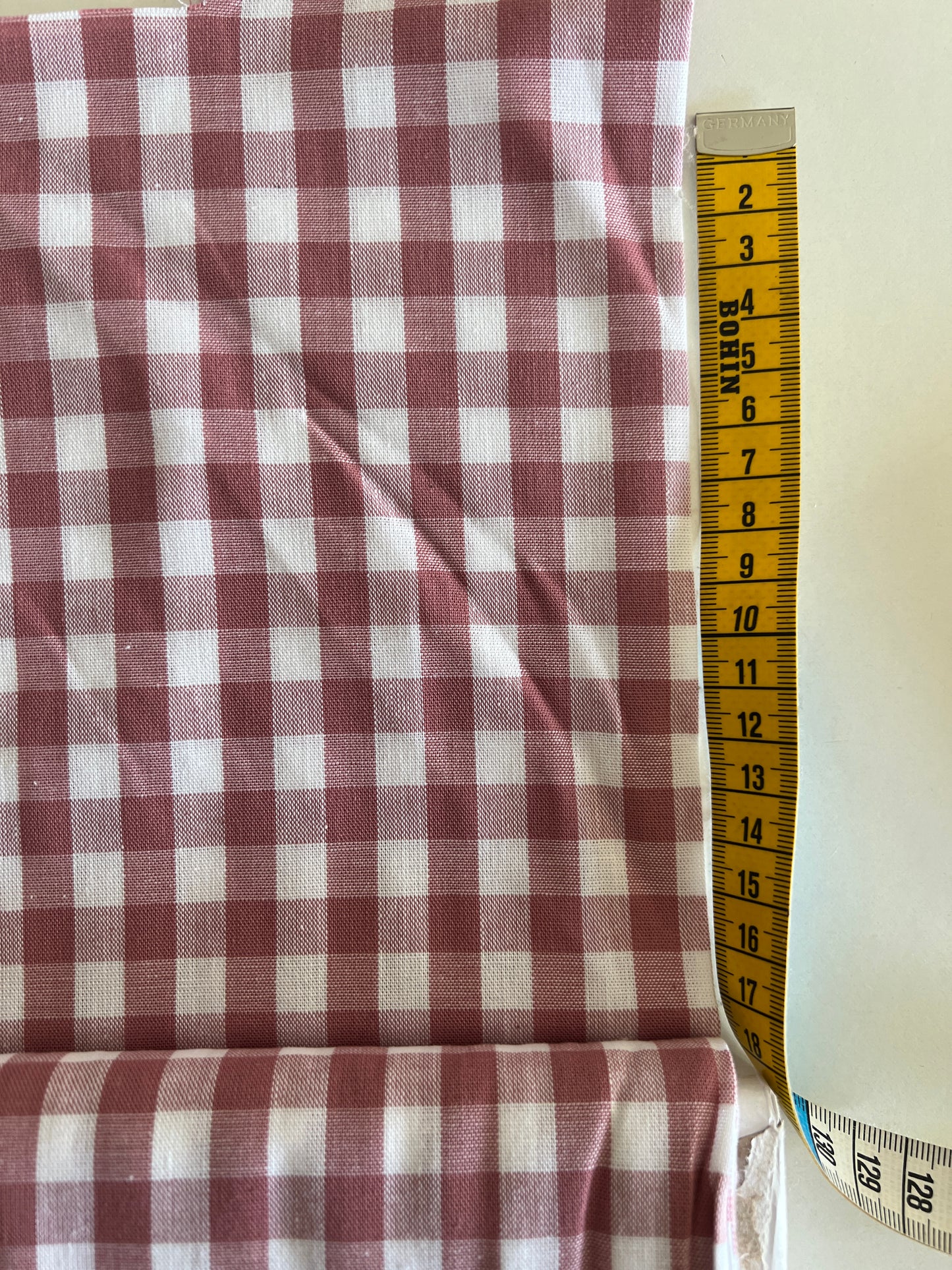 Tissu Vichy Rose – 100% Coton Oeko-Tex – Coupon de 50 cm - Môme - Petits Patrons