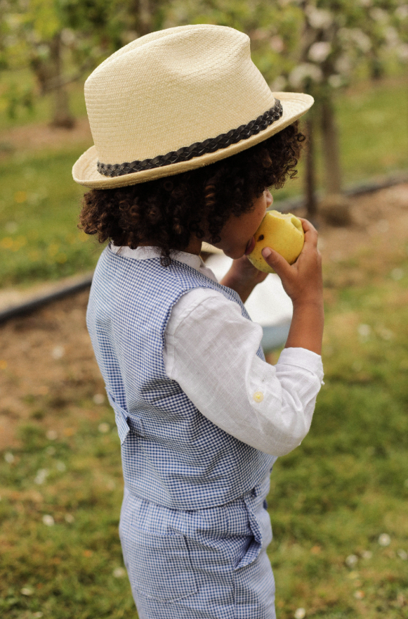Ensemble Berlingot + bolero - prototype coton tissé carreaux