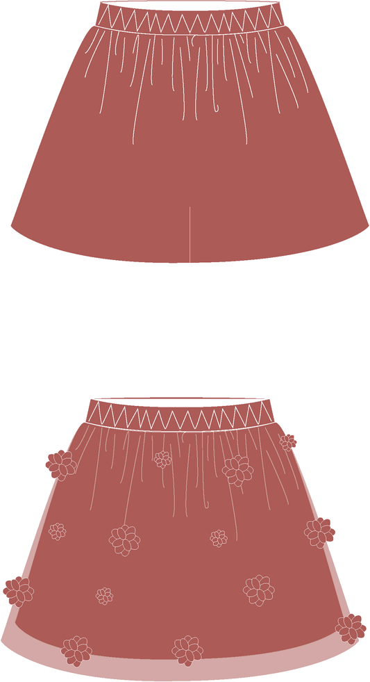 Barbe à papa : la jupe cercle élastiquée - Môme - Petits Patrons