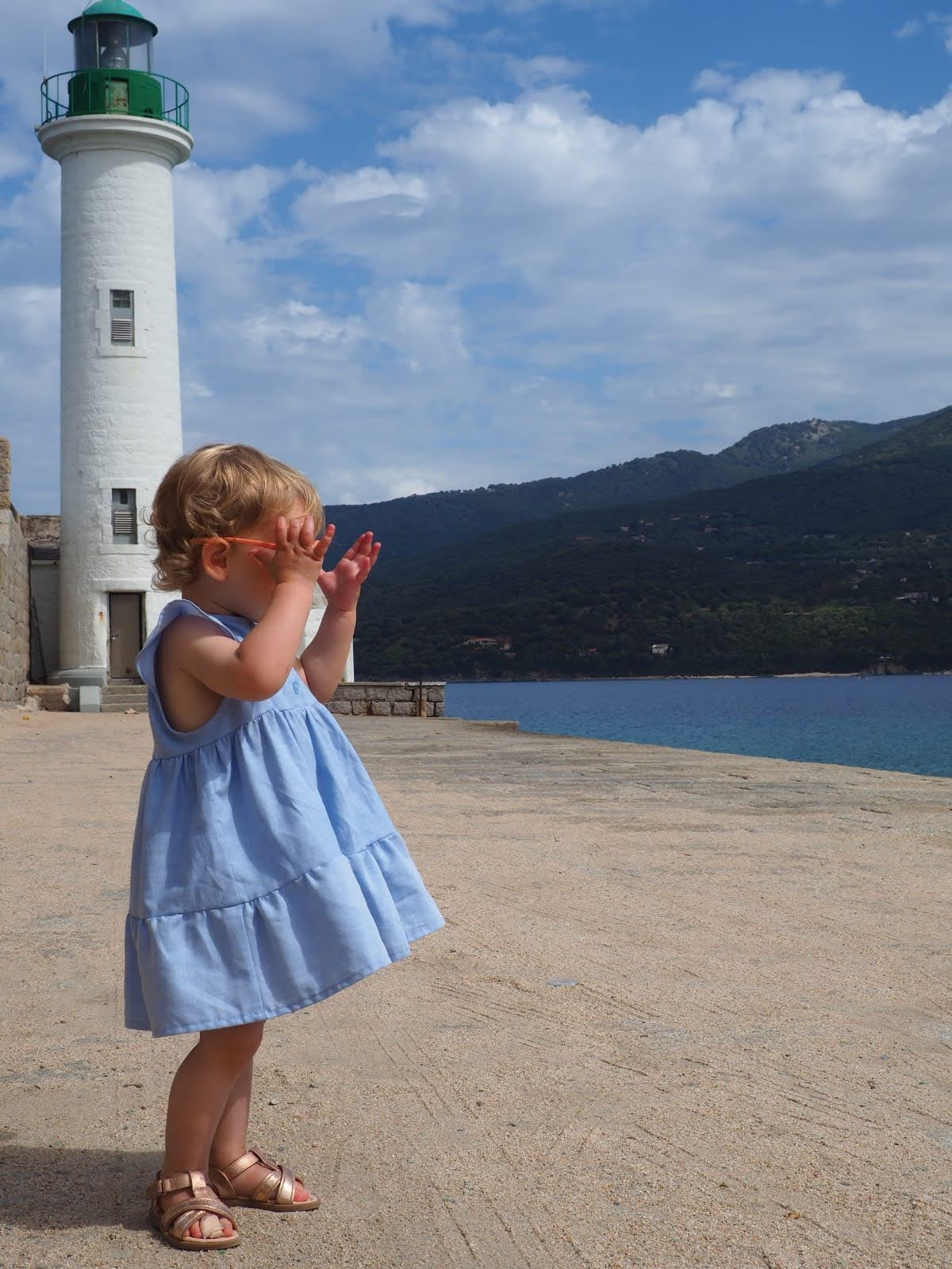 Modèle Praline - prototype coton bleu clair
