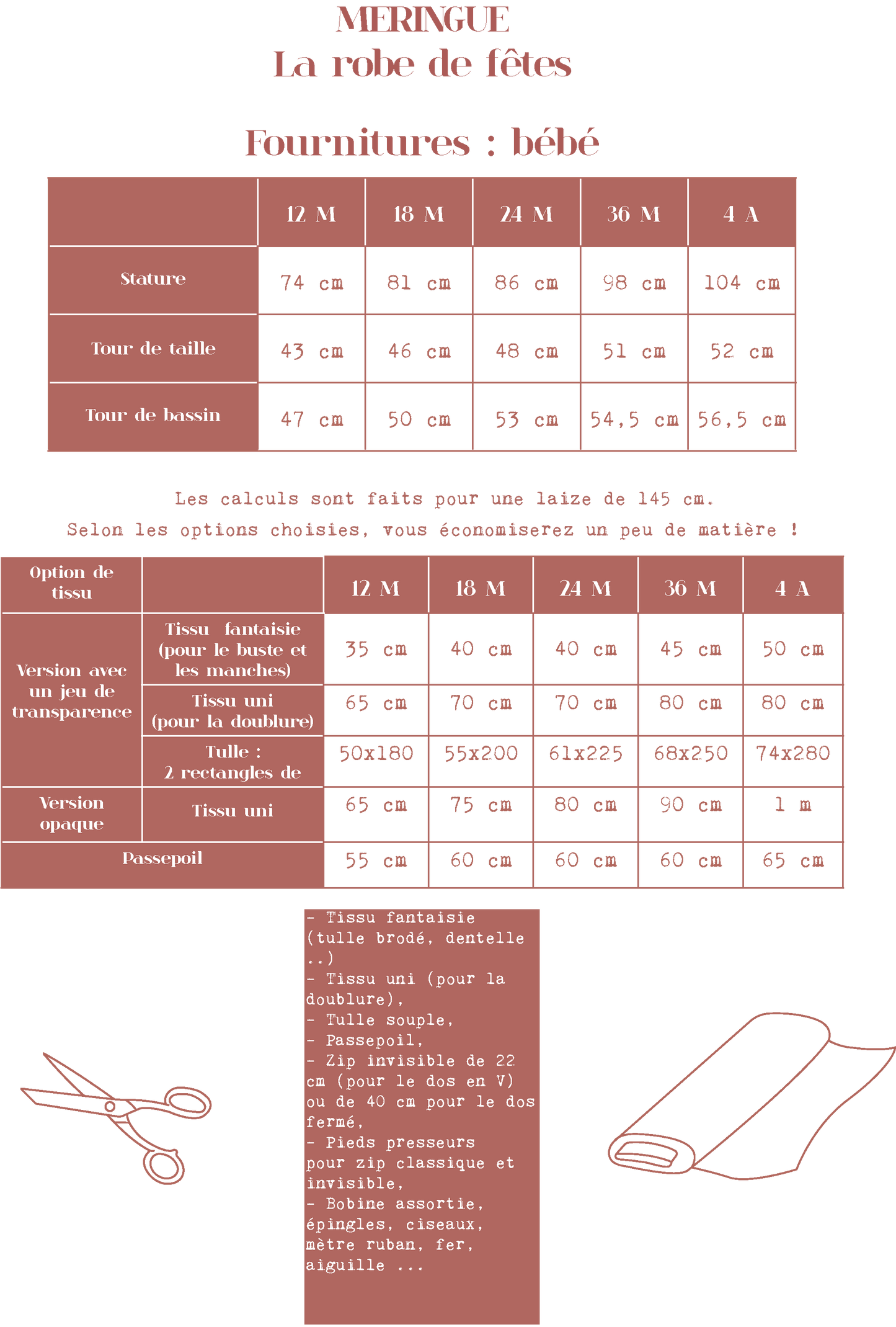 Meringue : la robe de fêtes (PDF) - Môme - Petits Patrons