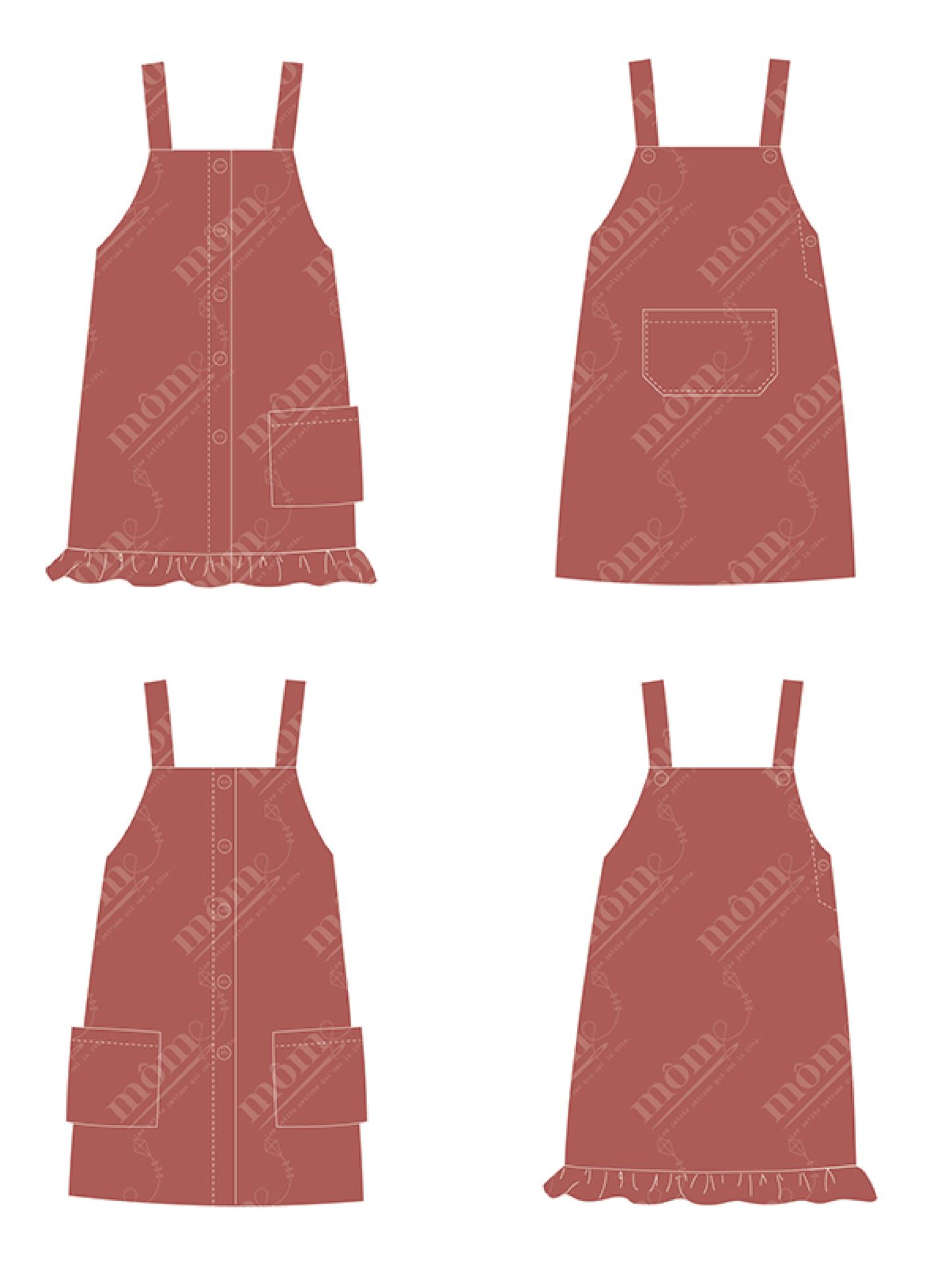 Guimauve : la robe chasuble (PDF) - Môme - Petits Patrons