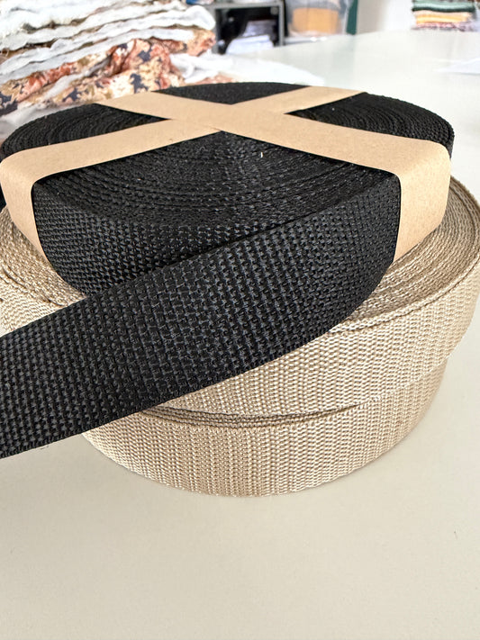 Sangle en polypropylène – 25 mm – au mètre – certifiée OEKO-TEX®