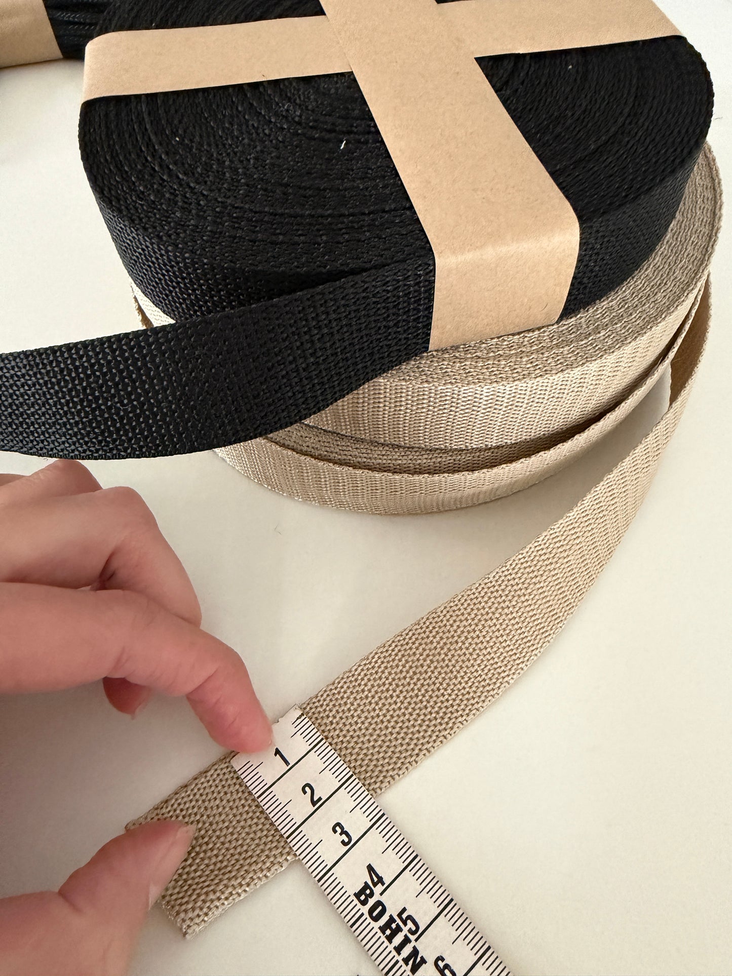 Sangle en polypropylène – 25 mm – au mètre – certifiée OEKO-TEX®