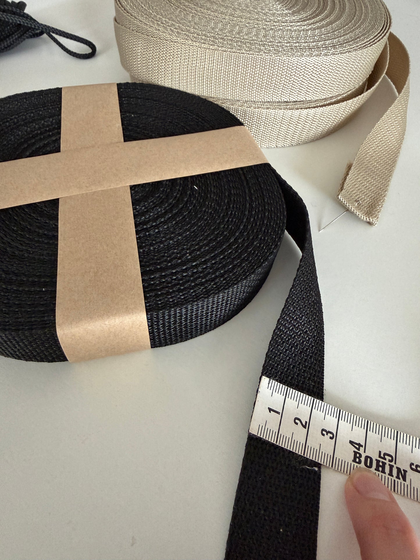 Sangle en polypropylène – 25 mm – au mètre – certifiée OEKO-TEX®