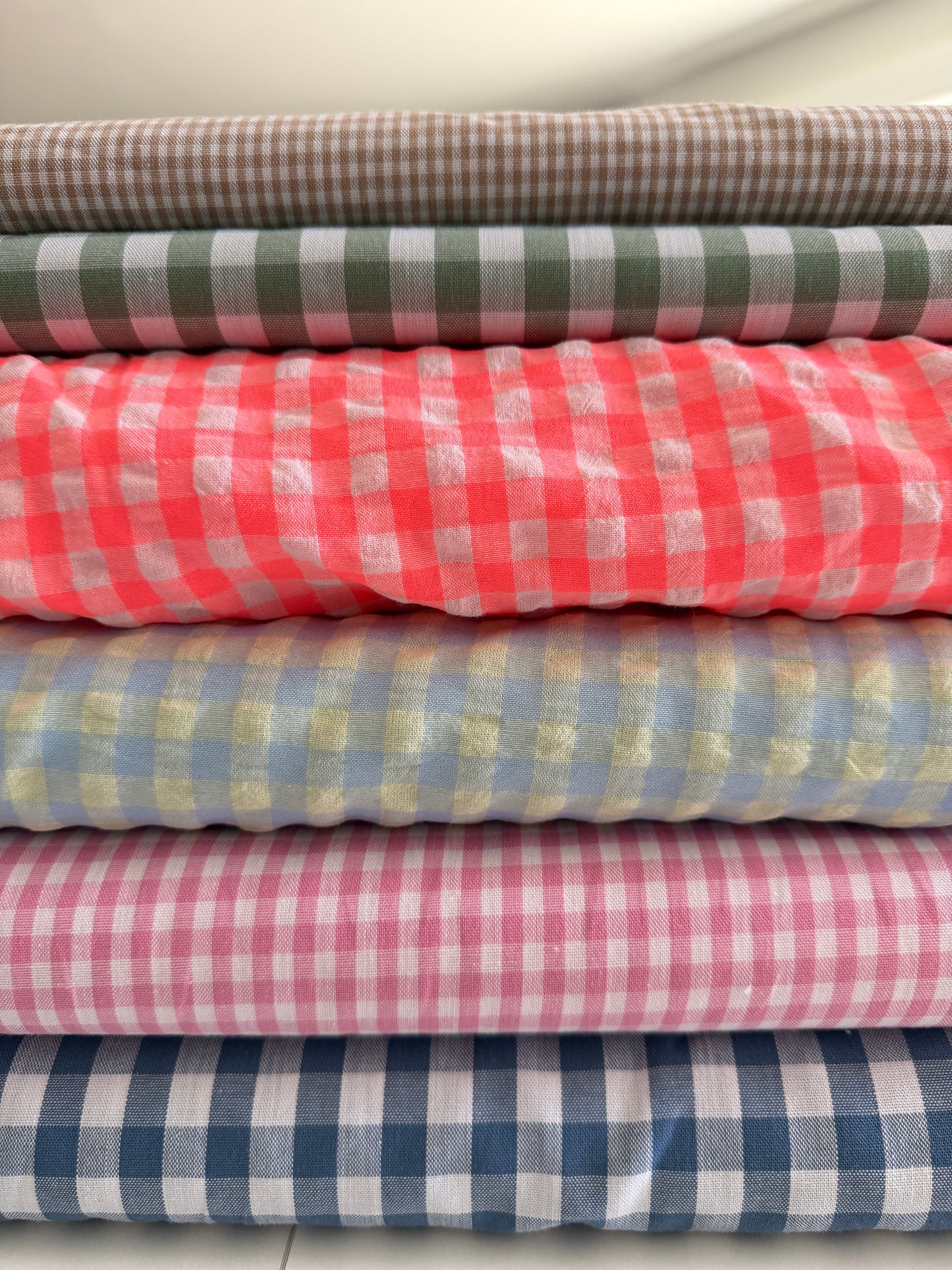 Tissu vichy rose - OEKO-TEX® – Coupon de 50 cm