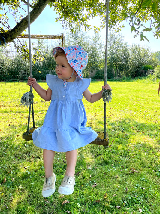 Modèle Praline - prototype coton bleu clair