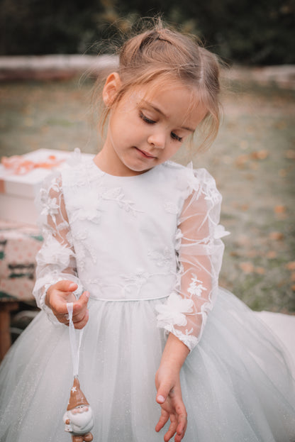 Modèle Meringue - robe de fêtes argent