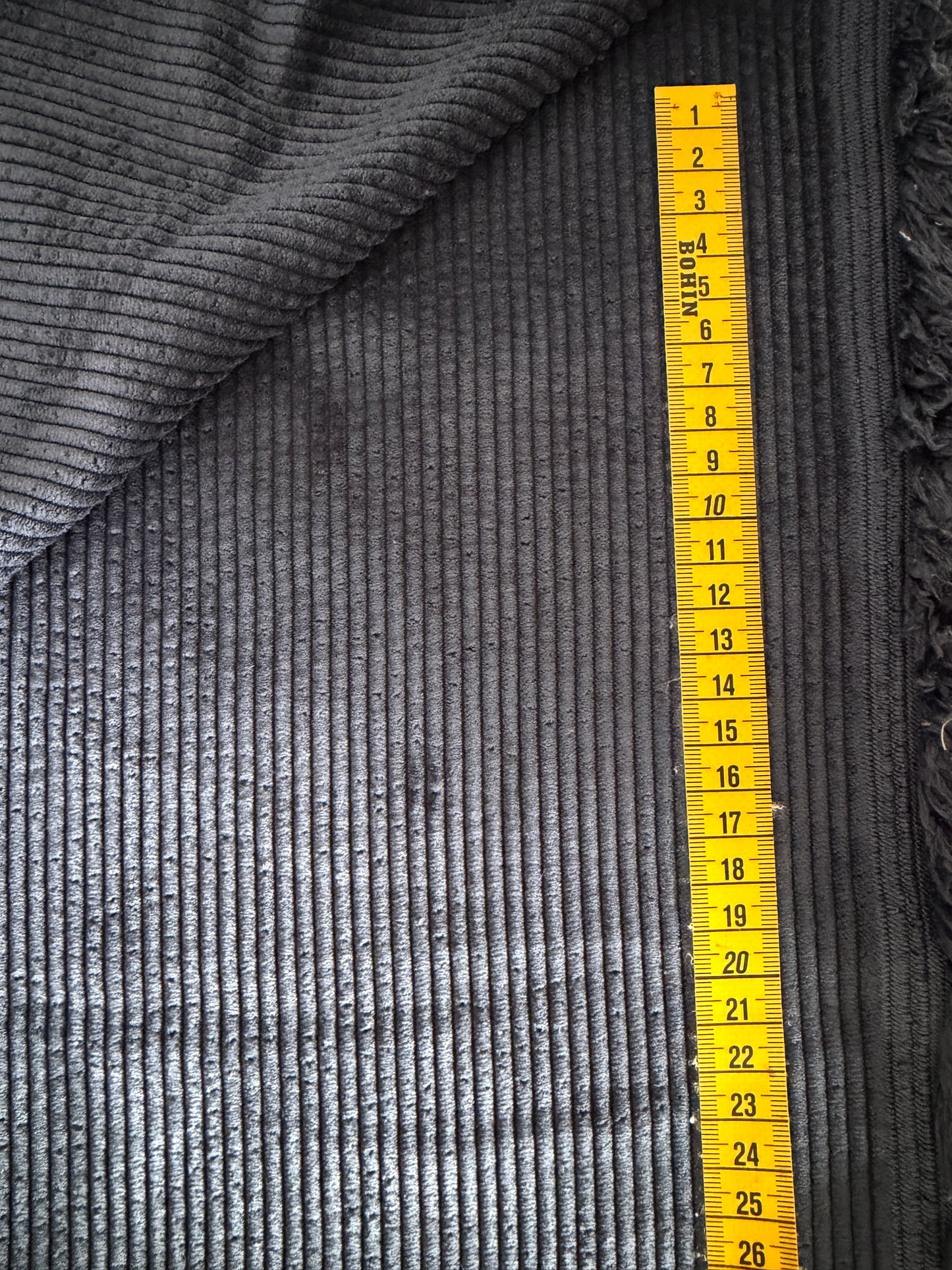 Tissu Velours Bleu Marine – Coupon de 50 cm